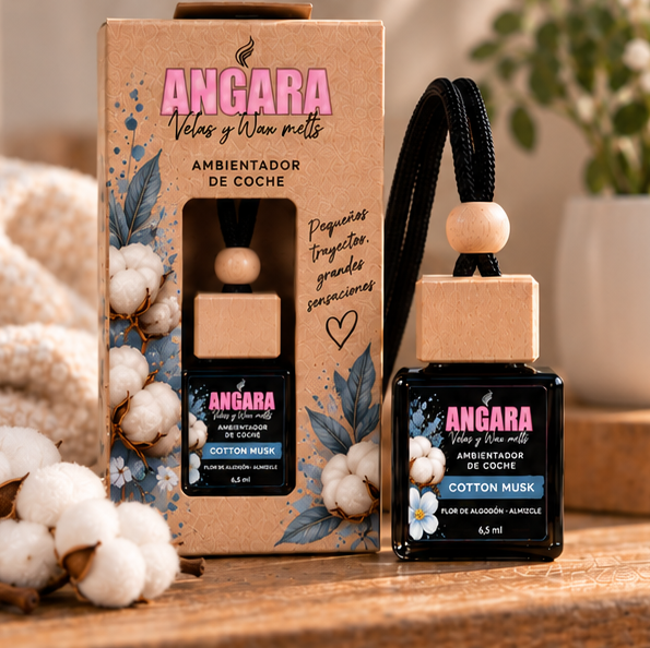 Ambientador de coche Cotton Musk